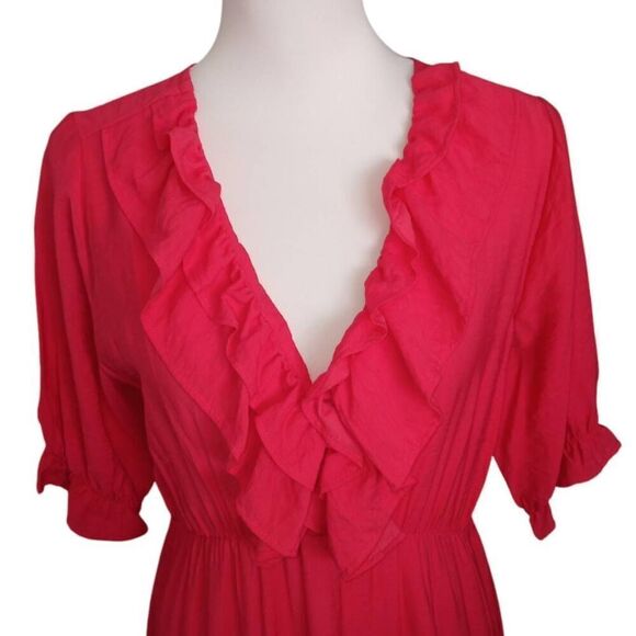 ZARA PINK RUFFLE MISI DRESS SZ.S EUC. - Picture 3 of 8